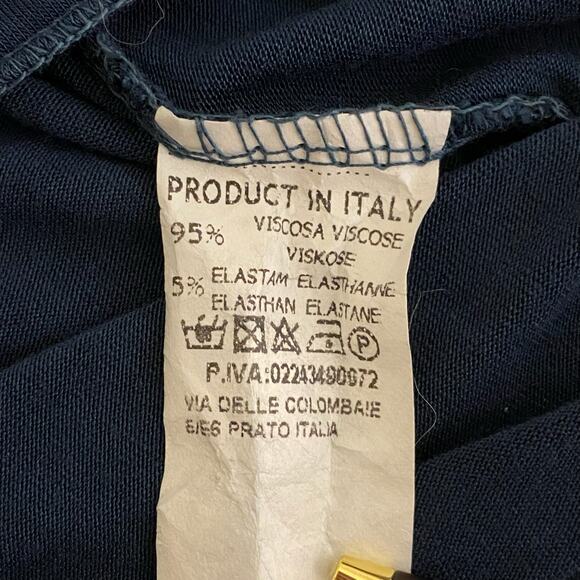 Sofia Jersey Slip Dress Womens Small Spaghetti Straps Stretch Minimalist Italy - Picture 5 of 9